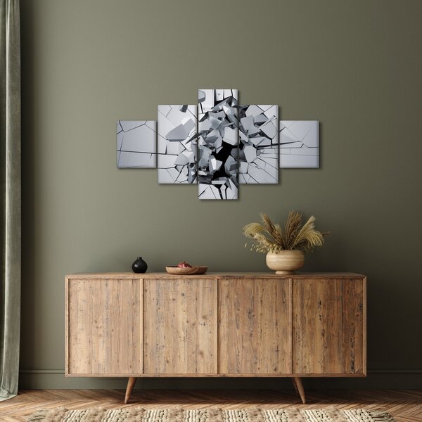 Obraz abstrakce 3D (125x70 cm)