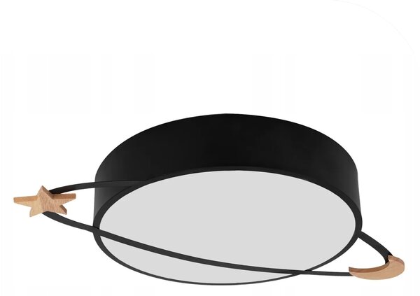 LAMPA STROPNÍ SVÍTIDLO MOON ČERNÁ STROPNÍ LOFTOVÝ LUSTR