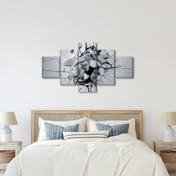 Obraz abstrakce 3D (125x70 cm)