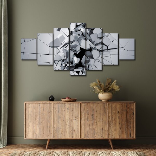 Obraz abstrakce 3D (210x100 cm)