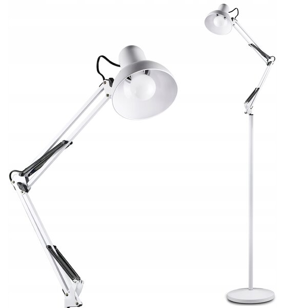 Stojací lampa Interlook moderní integrovaný LED zdroj 60 W bílá