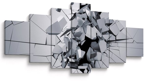 Obraz abstrakce 3D (210x100 cm)