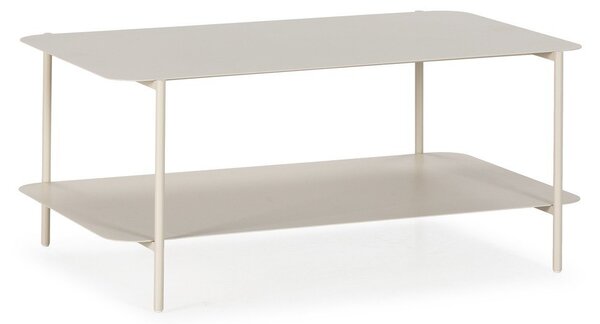 Krémový kovový konferenční stolek 58x90 cm Beatrix – MOME