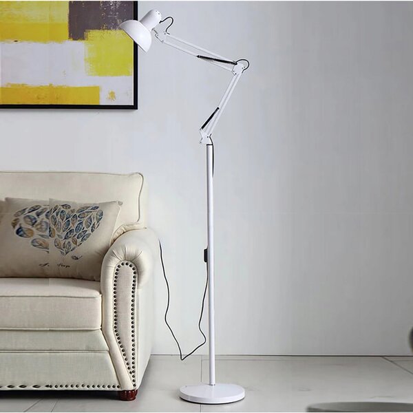 Stojací lampa Interlook moderní integrovaný LED zdroj 60 W bílá
