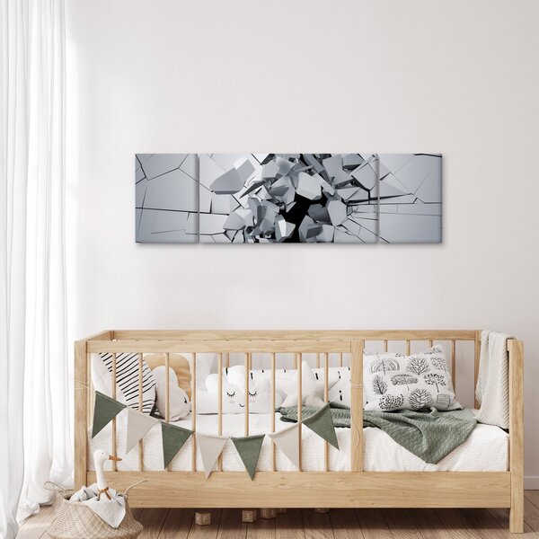 Obraz abstrakce 3D (170x50 cm)