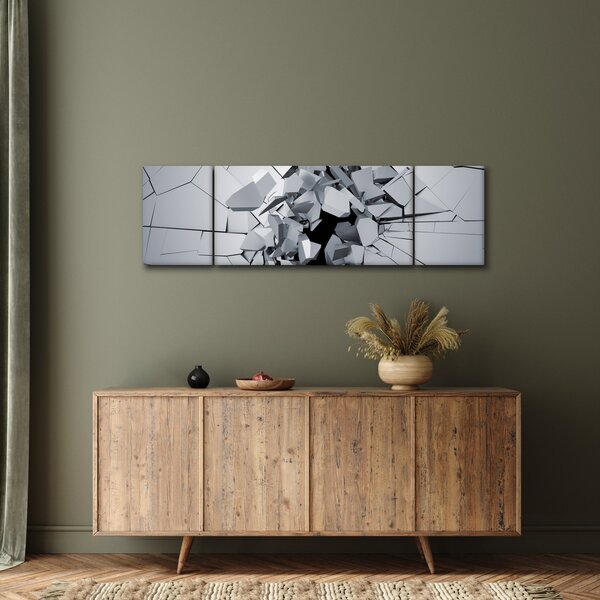 Obraz abstrakce 3D (170x50 cm)