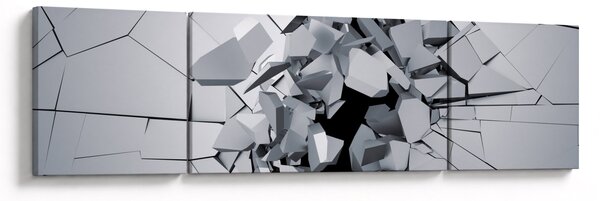 Obraz abstrakce 3D (170x50 cm)