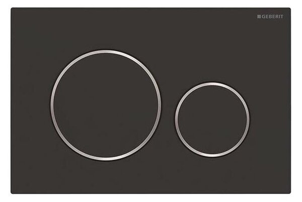 Geberit 115.882.14.1 - Splachovací tlačítko Sigma20 24,6x16,4 cm matná černá