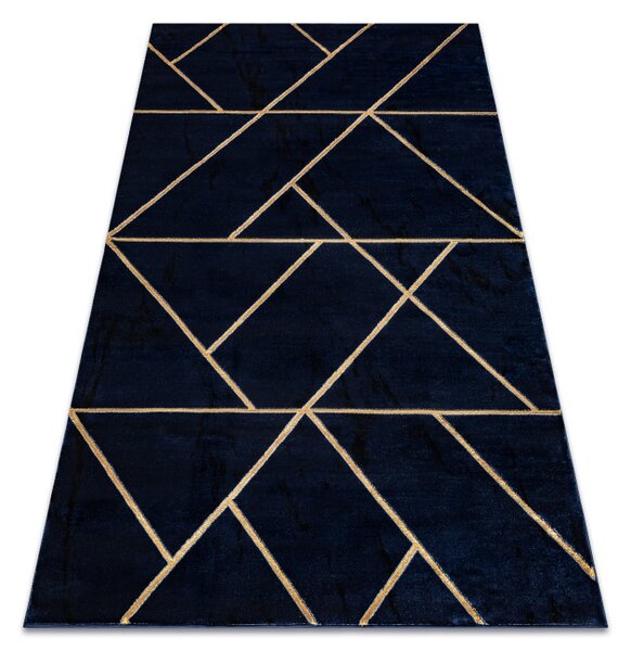 Koberec EMERALD exkluzivní 1012 glamour, styl geometrický granátový / zlatý