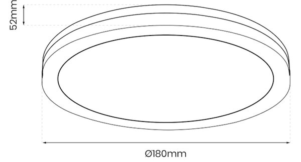 Stropní LED svítidlo Marlon, 1x LED 12w, 4000k, b