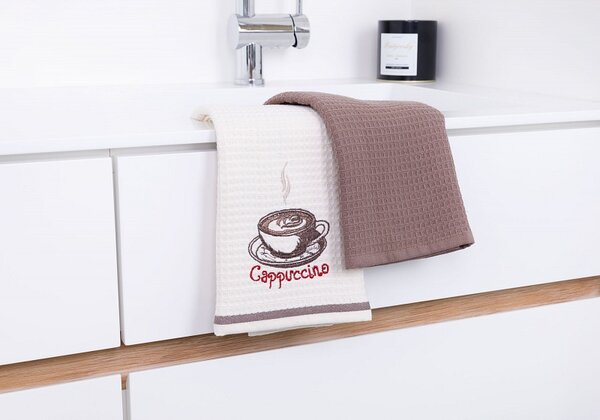 Kuchyňské utěrky Cappuccino