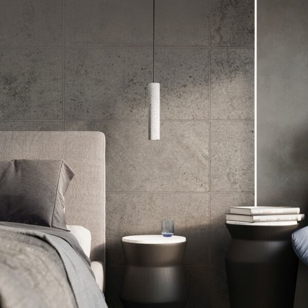 Sollux SL.0655 - Lustr na lanku LUVO 3xGU10/40W/230V beton/černá