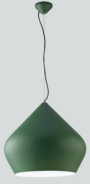 Luce Ambiente Design Závěsné světlo Tholos, zelená/bílá, Ø 52 cm, kov, stmívatelný, Zelená, Obývací pokoj / jídelna, kov, Moderní
