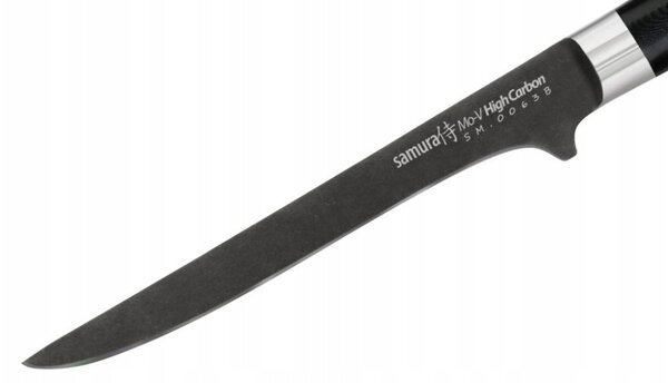 Samura MO-V Stonewash Vykošťovací nůž / Trybownik 165mm - Ocel AUS-8, Rukojeť G10