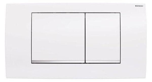 Geberit 115.899.KJ.1 - Splachovací tlačítko Twinline30 34x18,5 cm bílá/l. chrom