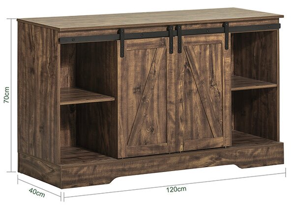 SoBuy FSB60-N Příborník Komoda Kuchyňská skříň Předsíňová skříň Boční skříň 120x70x40cm