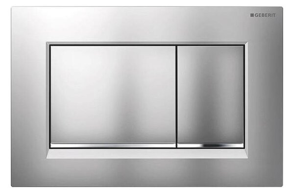 Geberit 115.883.JQ.1-Splachovací tlačítko Sigma30 24,6x16,4 cm m. chrom/l. chrom