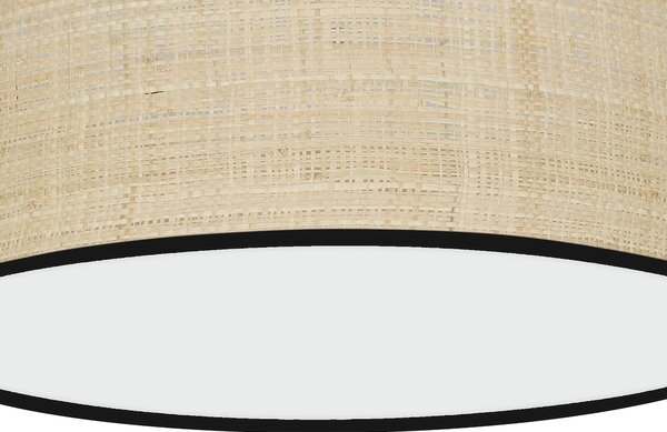 Stropní svítidlo Marshall, 1x ratanové stínítko, (bílé plexisklo), (fi 40cm), b
