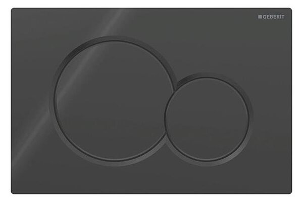 Geberit 115.770.DW.5 - Splachovací tlačítko Sigma01 Round 24,6x16,4 cm černá