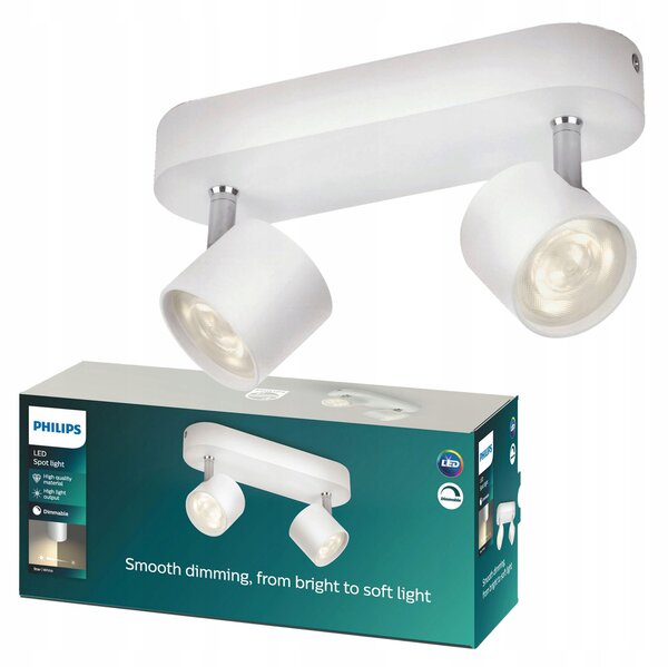 Nástěnné svítidlo Philips bílé s integrovaným LED zdrojem 4,5 W