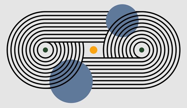 Fototapeta - Minimalistická abstrakce III. (245x170 cm)