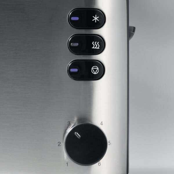 Severin AT 2515 - Topinkovač s dvěma otvory 1000W/230V nerez/černá