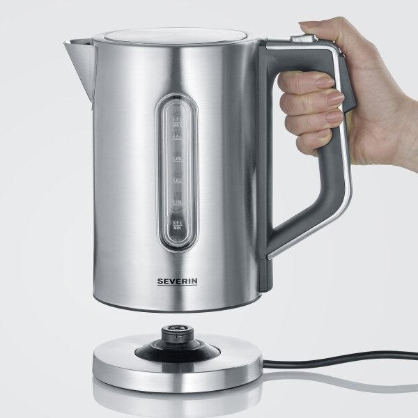 Severin WK 3418 - Rychlovarná konvice 1,7 l 3000W/230V nerez/černá