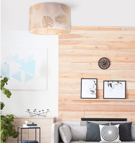 Duolla - Stropní svítidlo ARECA 1xE27/40W/230V pr. 45 cm mosaz/bílá