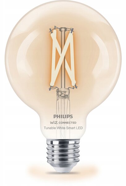 LED žárovka Philips Smart s viditelným spirálovým vláknem 7 W G95 E27