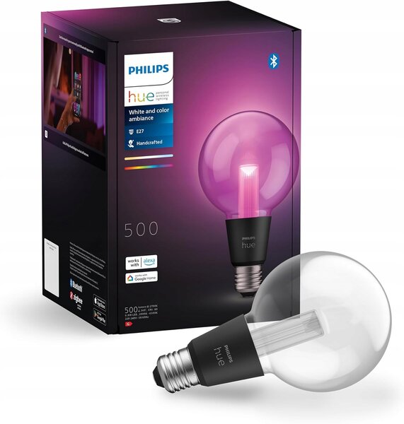 LED žárovka Philips Hue White and Colour Ambiance G95 E27 500 lm Bluetooth