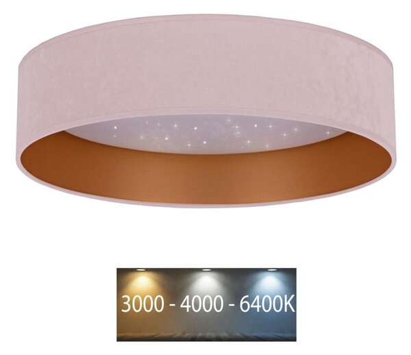Brilagi - LED Stropní svítidlo VELVET STAR LED/24W/230V pr. 40 cm růžová/zlatá