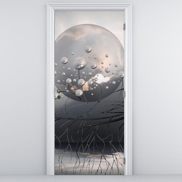 Fototapeta na dveře - Abstraktní koule (95x205cm)