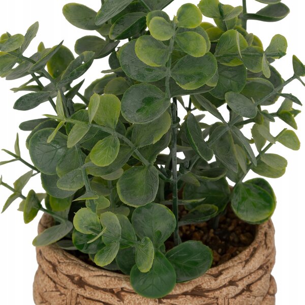 UMĚLÝ EUKALYPTUS ZELENÝ V KVĚTINÁČI, výška 27 cm, UMĚLÁ ROSTLINA