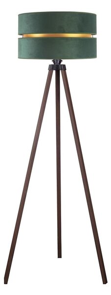 Duolla - Stojací lampa DUO 1xE27/60W/230V pr. 44 cm zelená/hnědá
