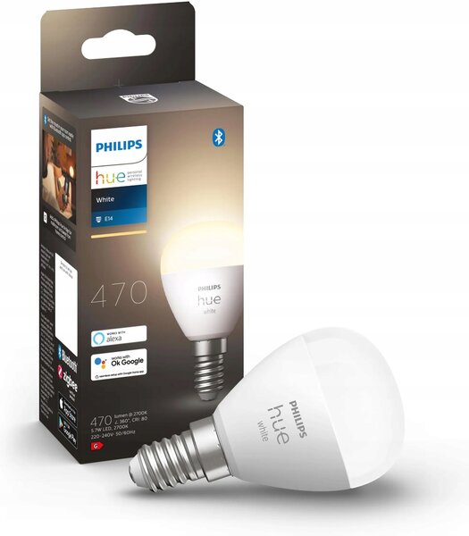 LED žárovka Philips Hue E14 470lm 5,7W