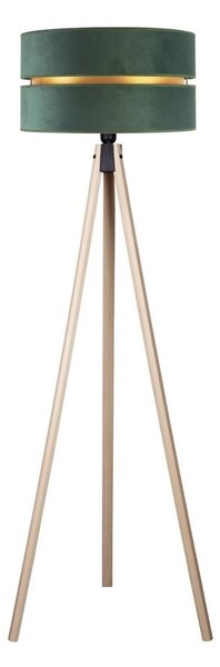 Duolla - Stojací lampa DUO 1xE27/60W/230V pr. 44 cm zelená/béžová