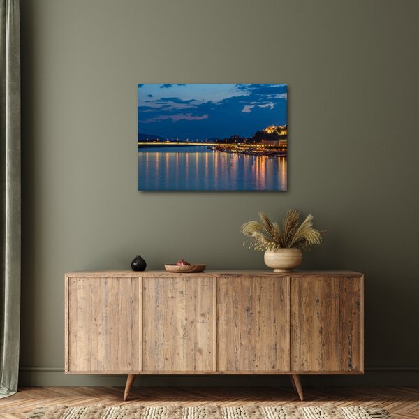 Obraz Bratislavy s hradem (70x50 cm)
