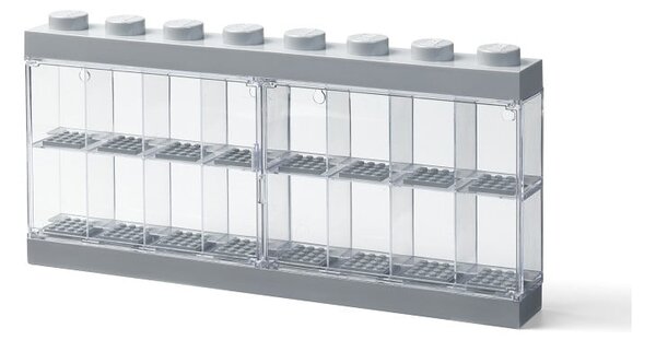 Šedá sběratelská skříňka na 16 minifigurek - LEGO®