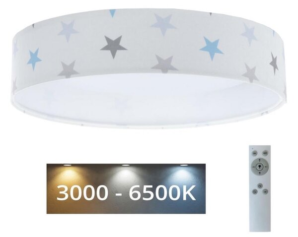 BPS Koncept LED Stmívatelné svítidlo GALAXY KIDS LED/24W/230V hvězdičky bílá/šedá/modrá + DO BS0556