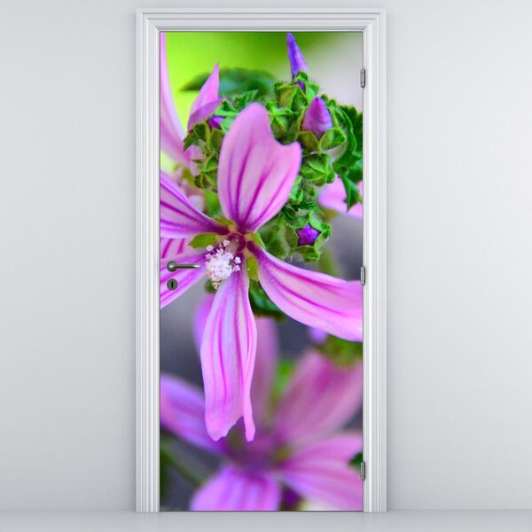 Fototapeta na dveře - Detailní obraz květiny (95x205cm)