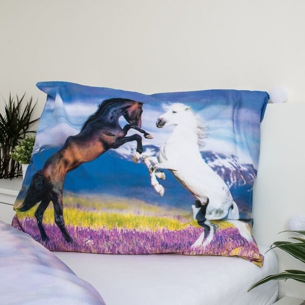 Bavlněné dětské povlečení na jednolůžko 140x200 cm Horse "Meadow" – Jerry Fabrics