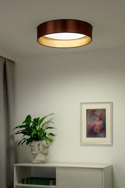Duolla - LED Stropní svítidlo ROLLER LED/24W/230V pr. 45 cm měděná/zlatá