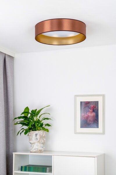 Duolla - LED Stropní svítidlo ROLLER LED/24W/230V pr. 45 cm měděná/zlatá