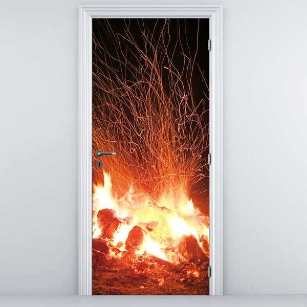 Fototapeta na dveře - Oheň (95x205cm)