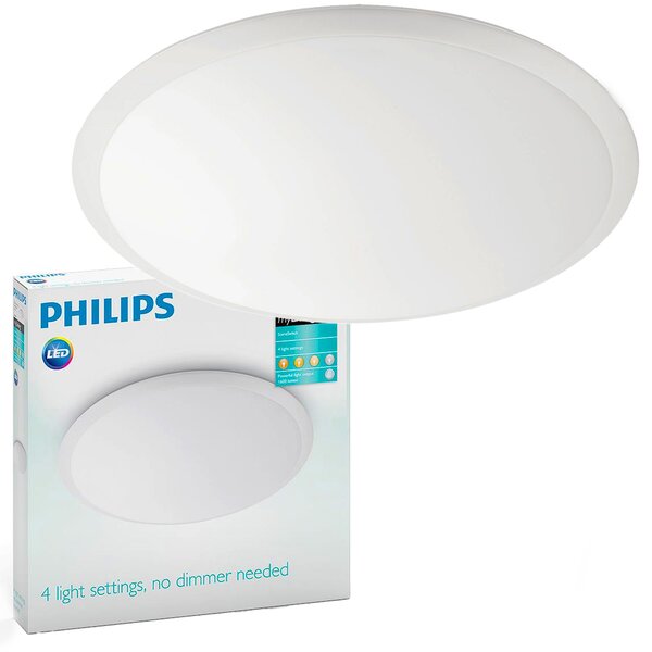 Kulatý Stropní Svítidlo Philips 35 x 35 cm bílá