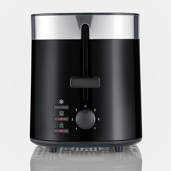 Severin AT 9264 - Topinkovač s dvěma otvory 800W/230V nerez/černá