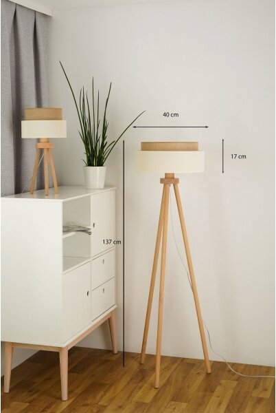 Brilagi - LED Stojací lampa BOHO STYLE 1xE27/15W/230V
