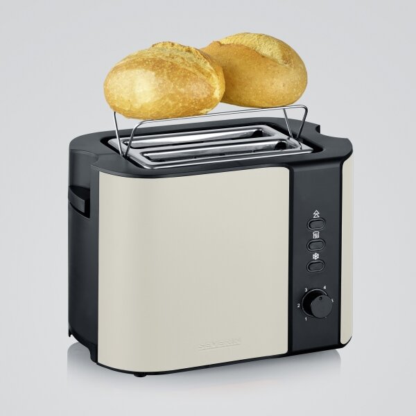 Severin AT 9576 - Topinkovač s dvěma otvory 800W/230V béžová/černá