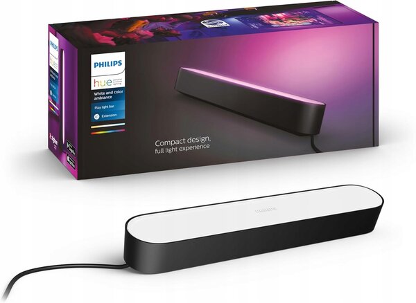 Stolní lampa Philips Hue Play černá, výkon až 6,6 W