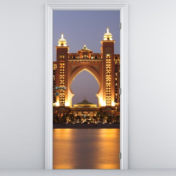 Fototapeta na dveře - Stavba v Dubaji (95x205cm)